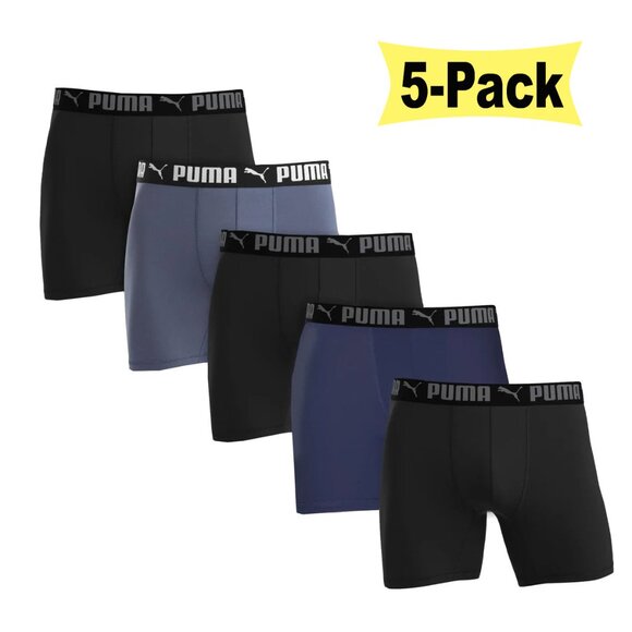 Puma Men's Boxer Brief 5-Pack - Picture 1 of 6